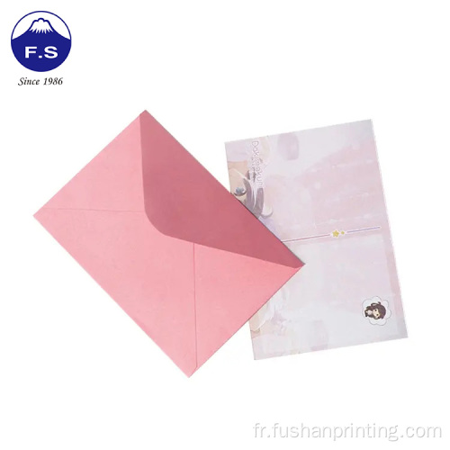 Cartes papier d&#39;invitation de mariage cadeau personnalisé enveloppes